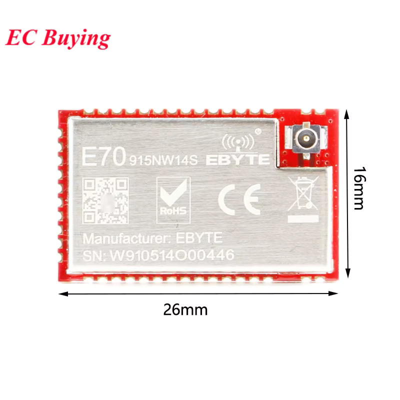 E70-433NW14S 애드호크 메쉬 네트워크 무선 RF 모듈 LoRa 스프레드 스펙트럼 다중 노드 동시 연결 433MHz E70-915NW14S 915MHz : 현진23