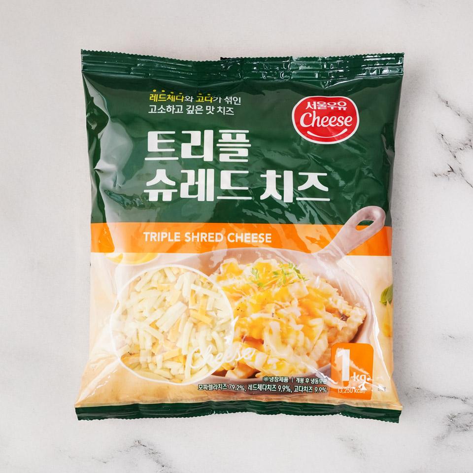 메가마트 서울우유 트리플슈레드 치즈 1kg - 상품 이미지