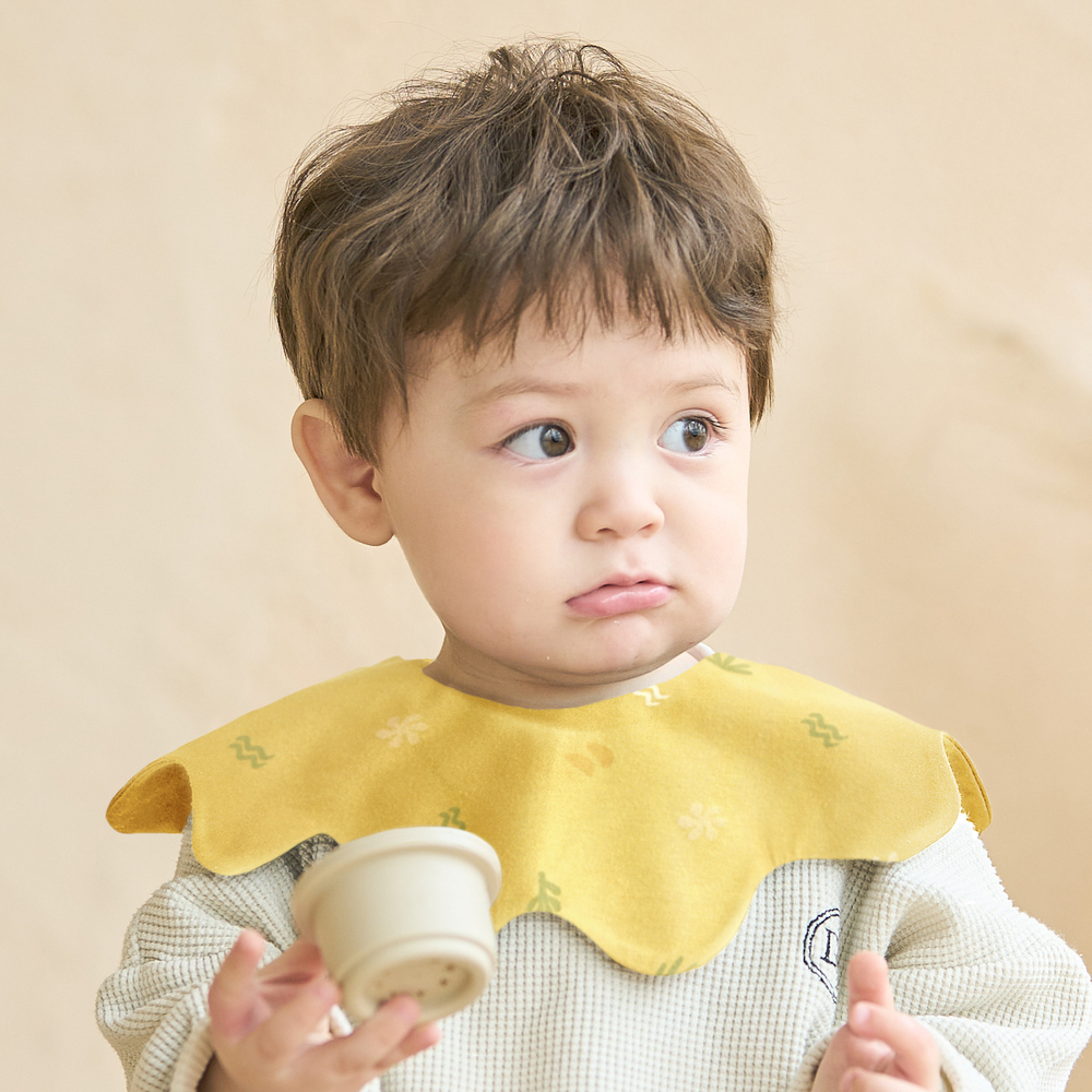 [5+1]아가짱 시그니처 롤링 턱받이 아기 턱받이 침받이 병아리