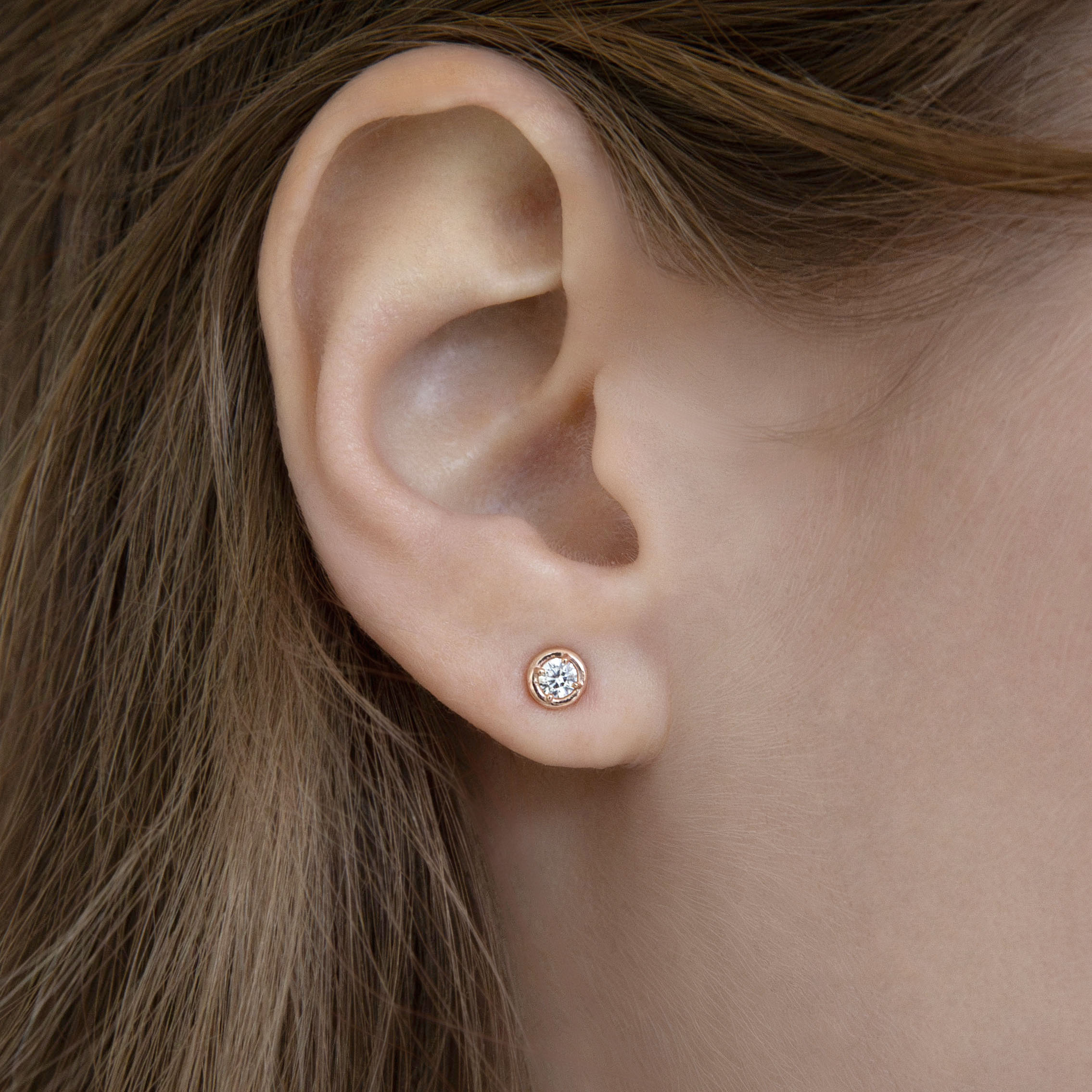 [슈퍼적립] 14k 루체 베젤 귀걸이