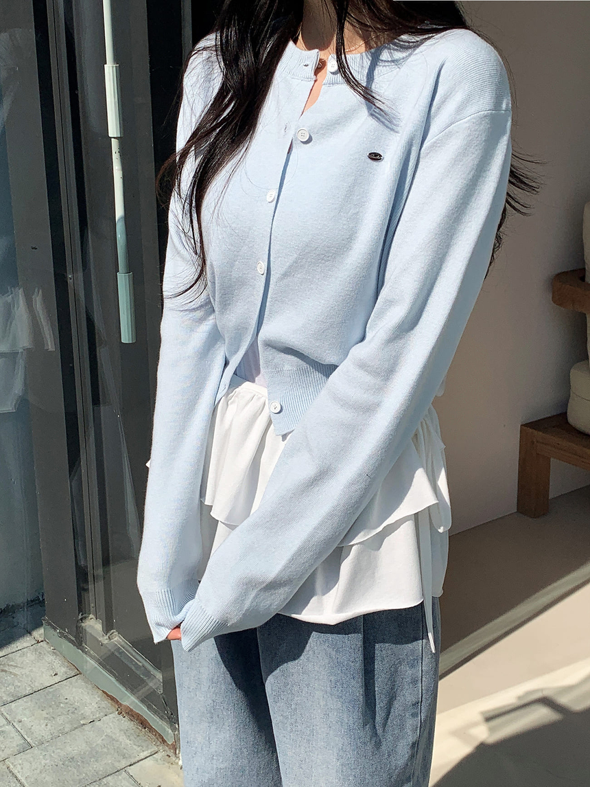 [여름🌴살안타템] 라운드 실버 펜던트 가디건 상세 이미지 22