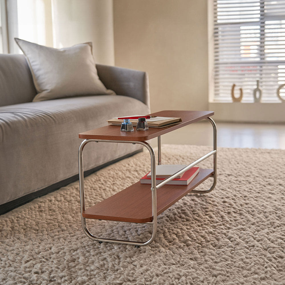 이노센트 블링 미드센츄리 수납 선반 835mm, 2단, 우드 104643