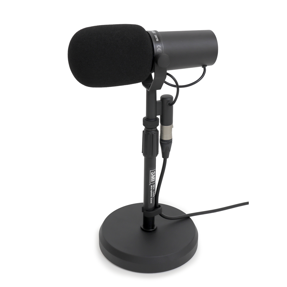 SMI MS-10S 탁상용 일자형 마이크스탠드 콘덴서 마이크 거치대 4kg 중량받침대 - 상세 이미지 4