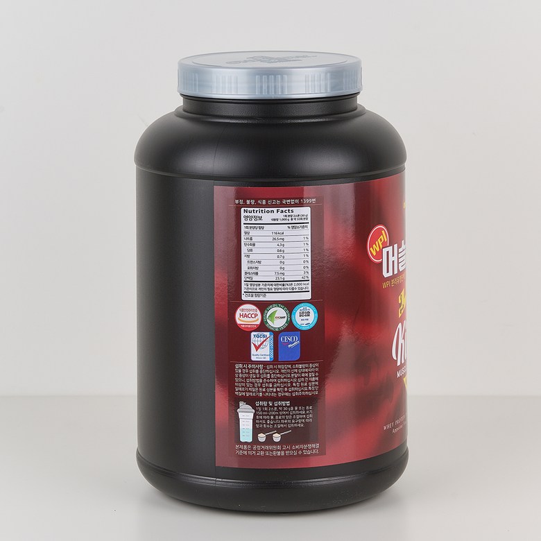 머슬킹90 WPI 웨이프로틴 파우더 쉐이크 락토프리 포대 보충제 1kg - 상세 이미지 4
