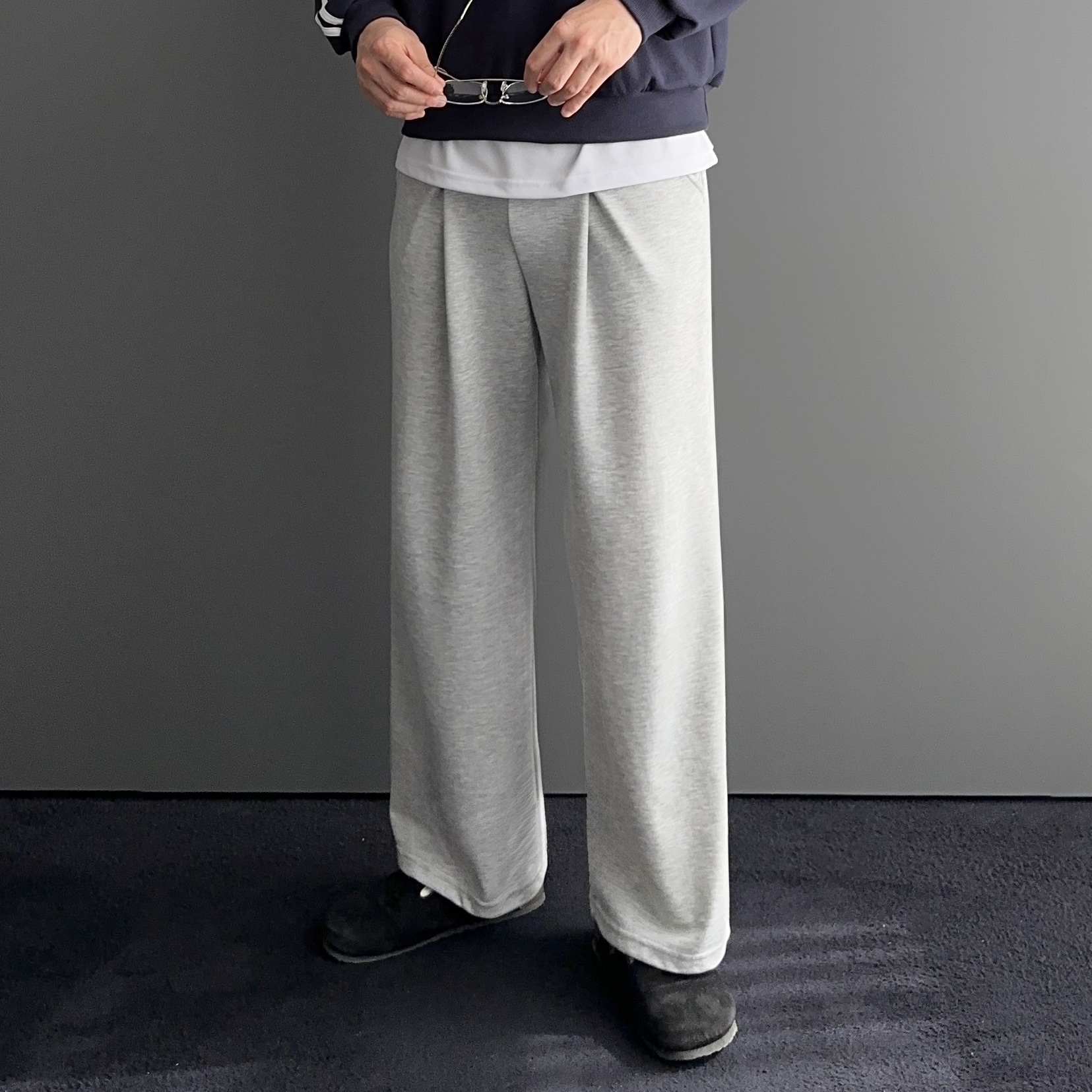 스웻팬츠 남자와이드트레이닝팬츠 허벅돼바지 - 상세 이미지 2