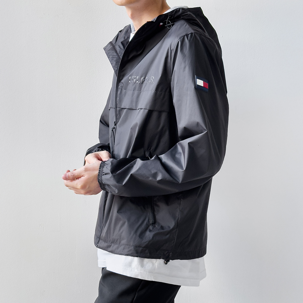 타미힐피거 바람막이 후드 아노락 자켓