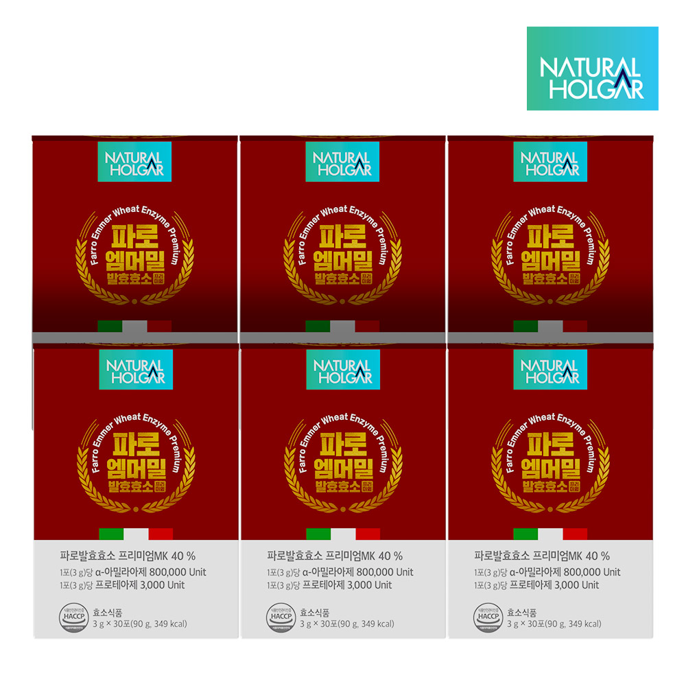 고역가 파로효소 엠머밀 곡물발효 프리미엄 30포, 6개 - 상품 이미지