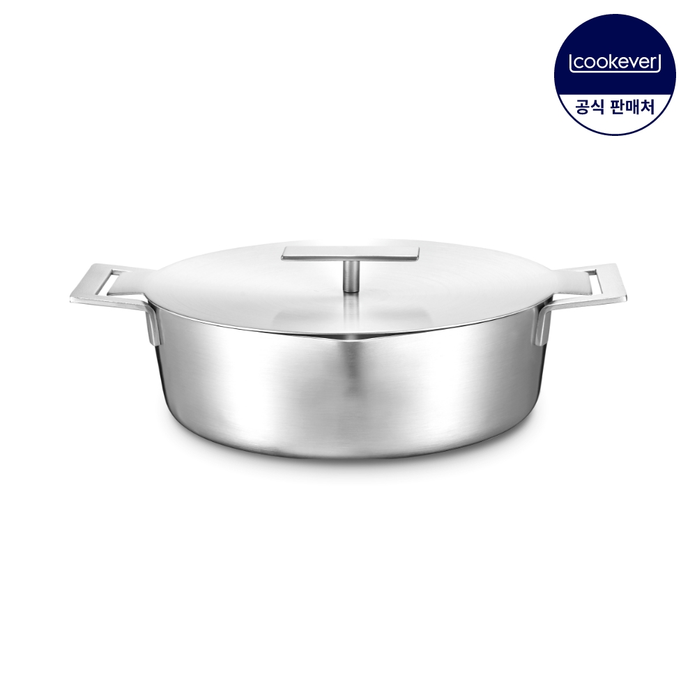 쿠치나레 플러스 인덕션 통3중 스텐 전골 냄비 24cm