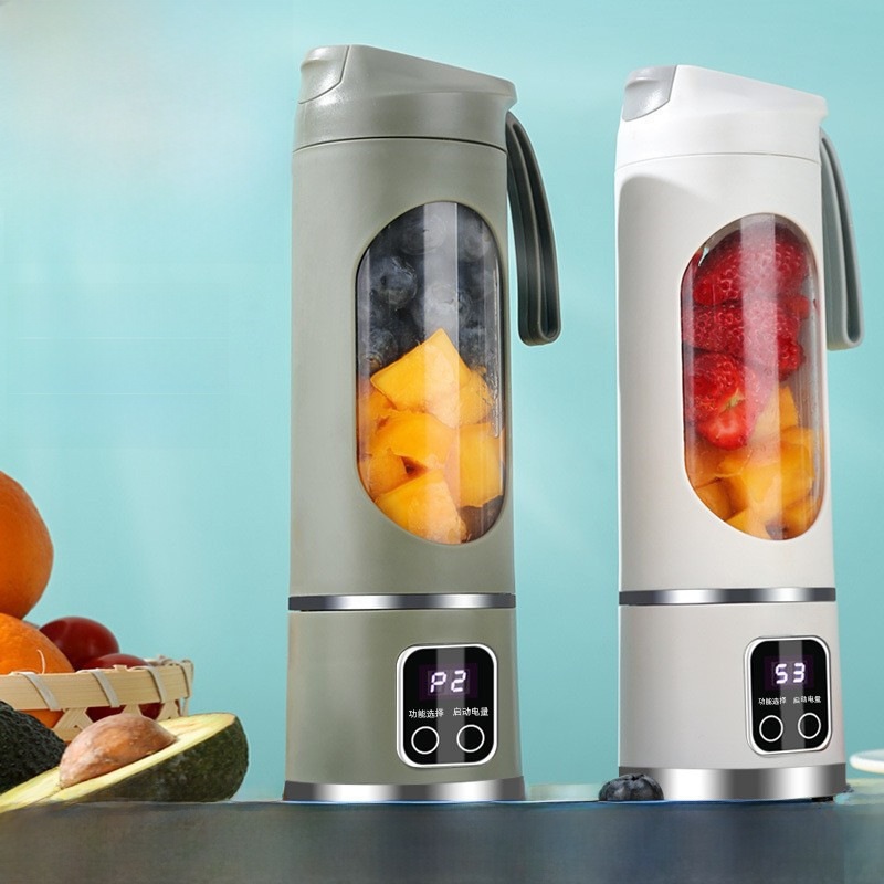 휴대용 믹서기 텀블러 어디서든 생과일 주스 만들기 휴대용 블랜더