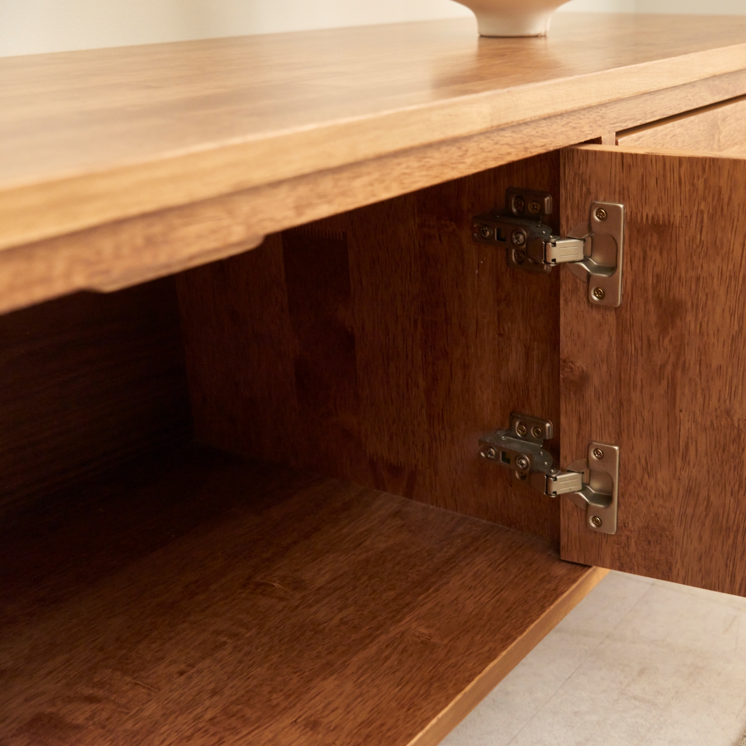 메리 고무나무 원목거실장 양문형 티비다이 TV거실장 1800