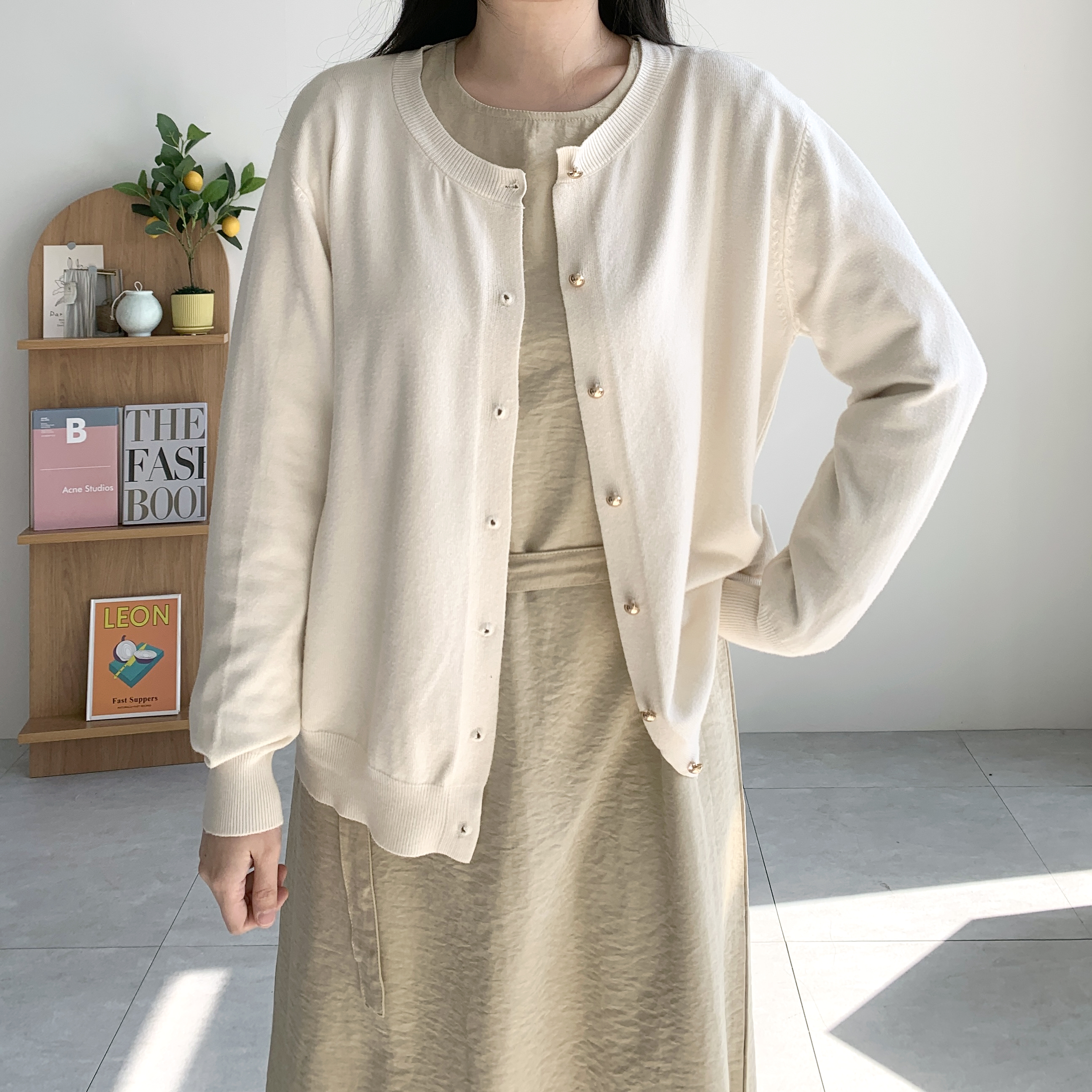 봄가디건 임산부가디건 금장가디건 빅사이즈 - 상품 이미지