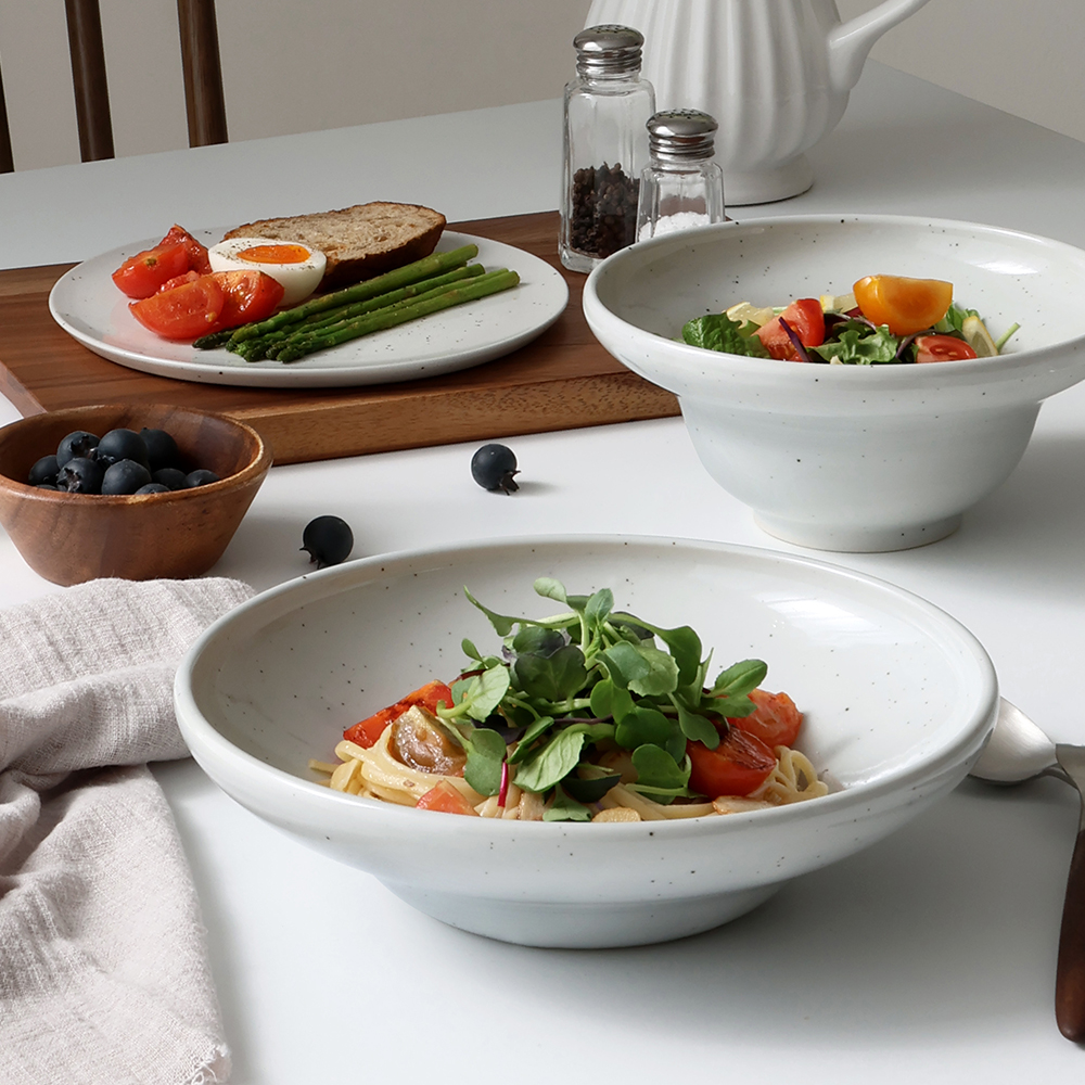 [N단독구성] 여주 핸드메이드 도자기 3종 식기세트 고백자 수림 그릇세트 - 상세 이미지 3
