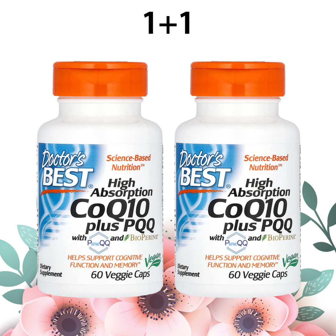 닥터스베스트 코큐텐 PQQ coq10 100mg 코엔자임 유비퀴논 60캡슐, 2개 - 메인 이미지