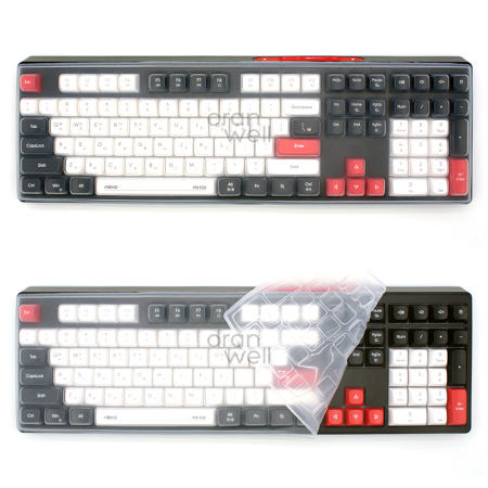 오랜웰 앱코 MK108W 키보드용 키스킨/키보드덮개/커버 실리콘재질(64)