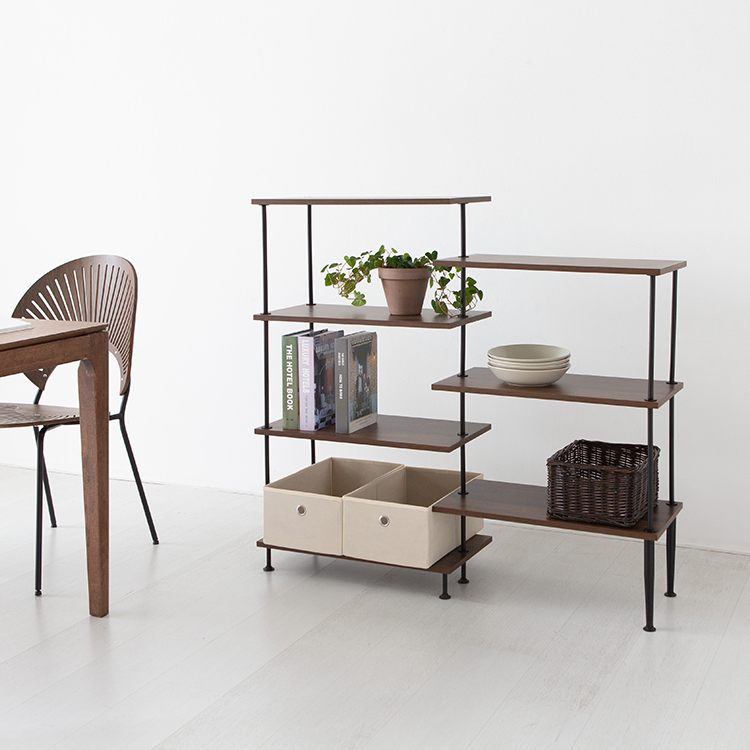 이지보 코너선반 115x300x1065mm, 7단, 코코아월넛 5371.3451 - 상세 이미지 3