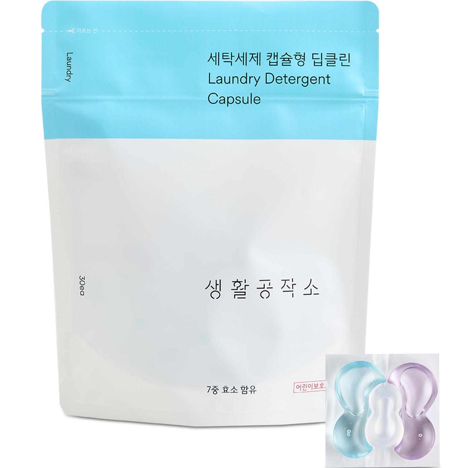 생활공작소 딥클린 고농축 캡슐형 세탁세제 : 투데이 굿즈
