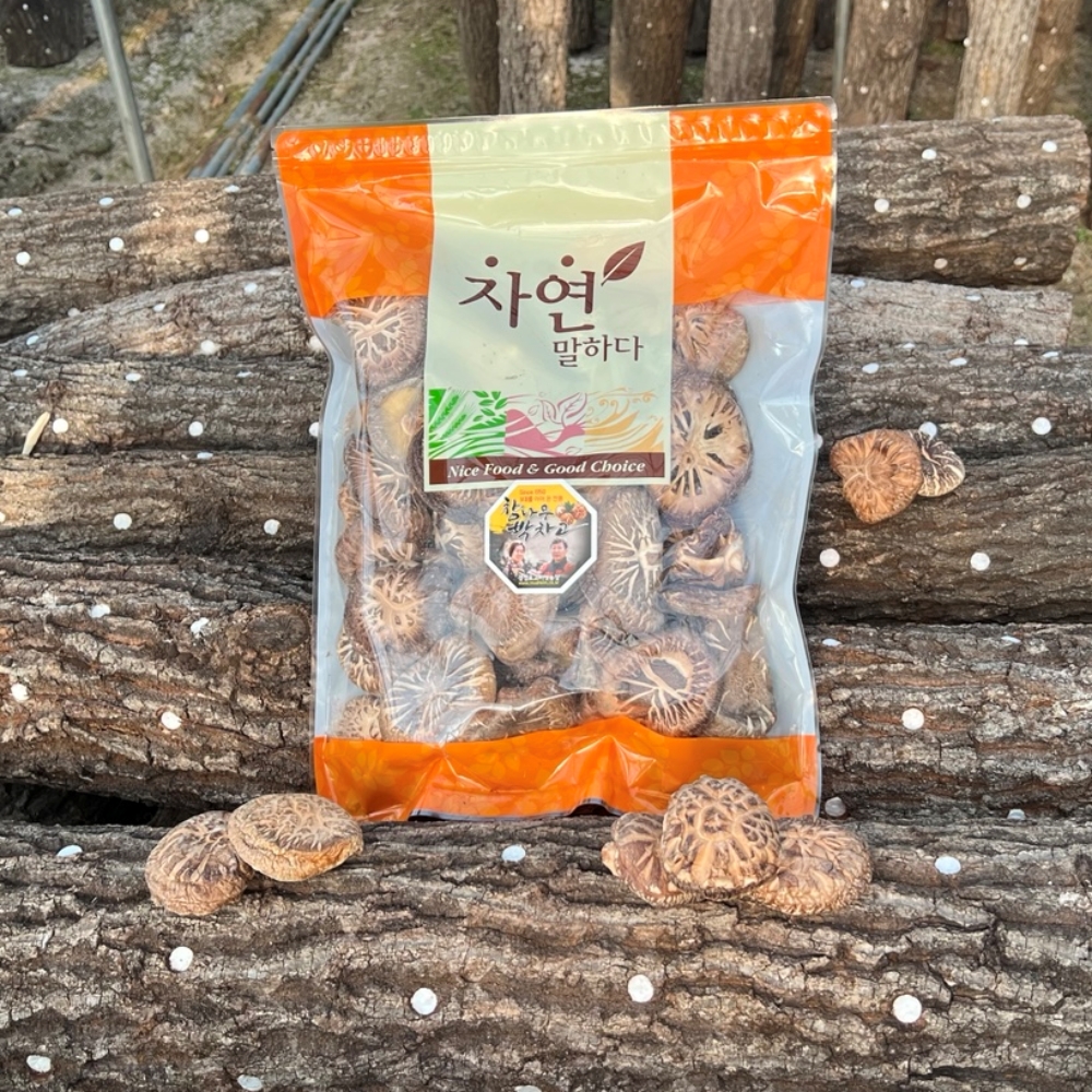 참나무 표고버섯 유기농 슬라이스 건표고버섯 통 건표고버섯(500g) - 상세 이미지 3