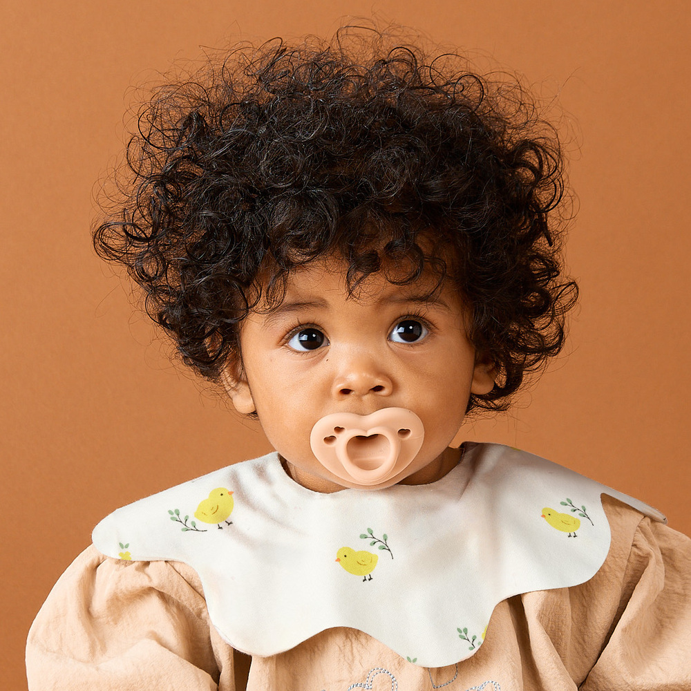 [6+1]아가짱 시그니처 롤링 턱받이 아기 턱받이 침받이 병아리