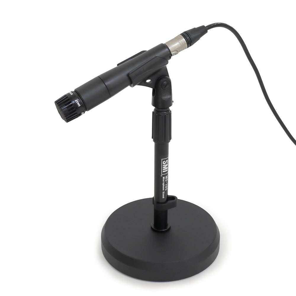SMI MS-10S 탁상용 일자형 마이크스탠드 콘덴서 마이크 거치대 4kg 중량받침대 - 상세 이미지 5
