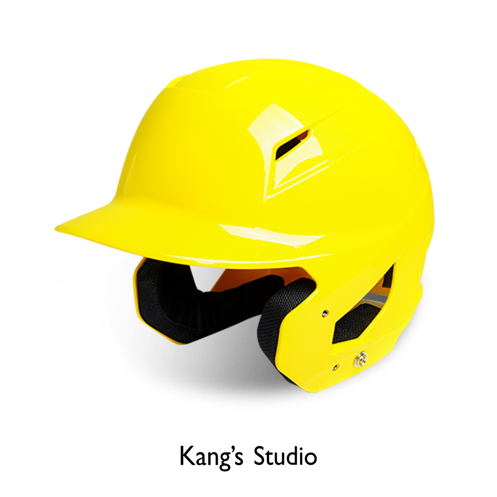캉스 스튜디오 리틀 프로 유소년 양귀헬멧 - 옐로우