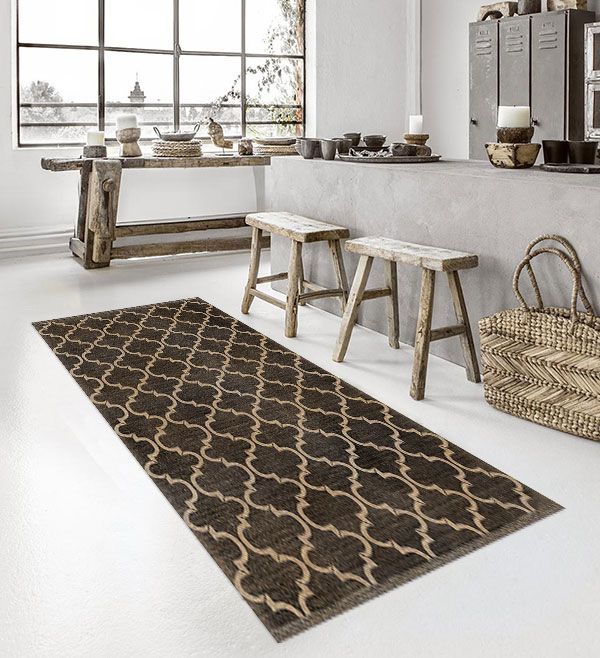 베이자플로우 PVC 러그 - 수잔나 블랙 180 x 260 cm