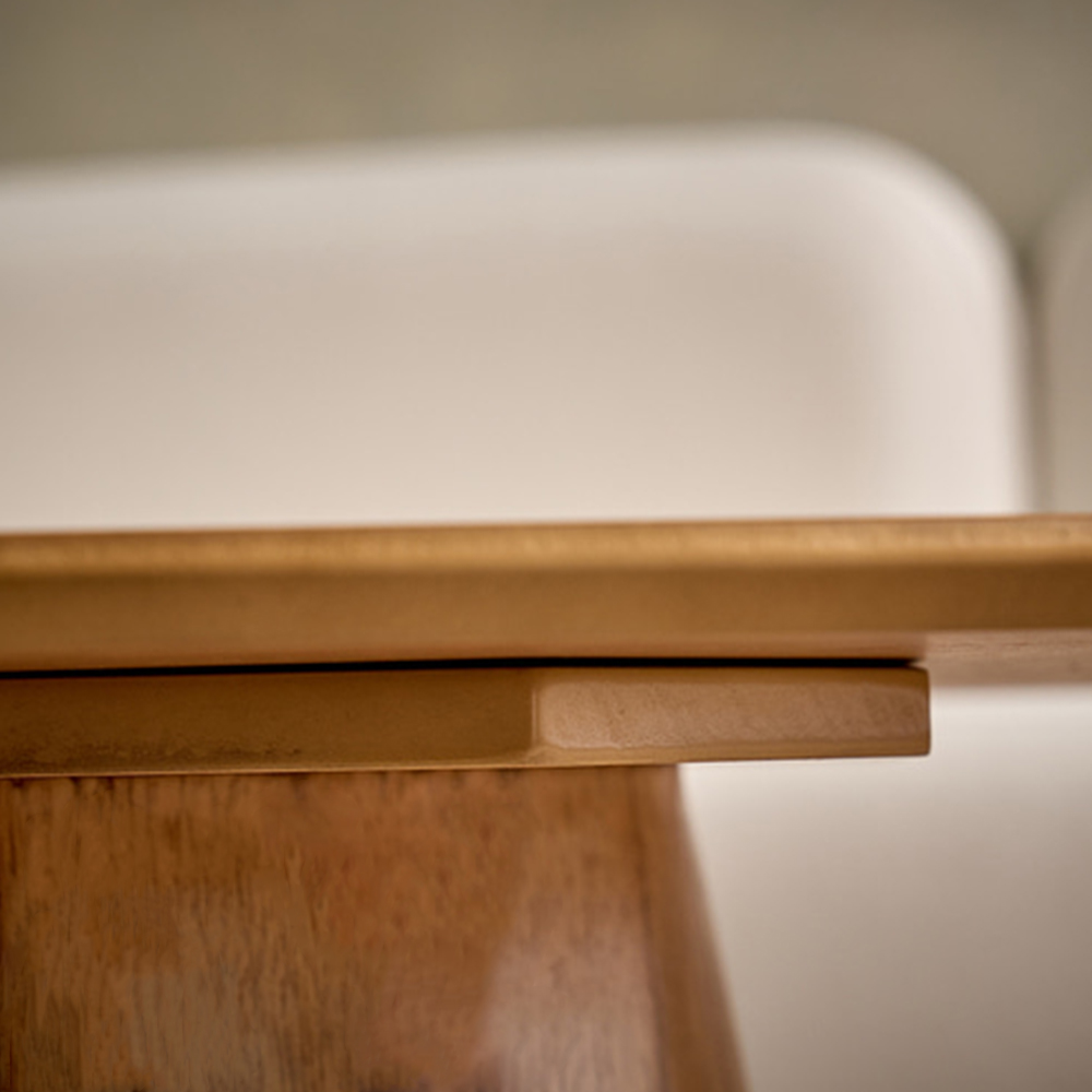 헤즈로 가디엘 거실 소파테이블 원목 타원형 원형 좌식 탁자 좌탁 1200, 브라운