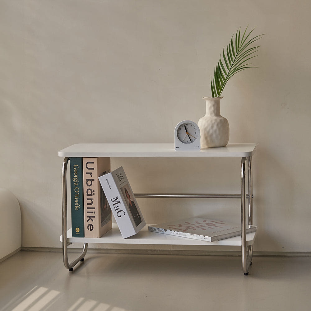 이노센트 블링 미드센츄리 수납 선반 635mm, 2단, 화이트 104644