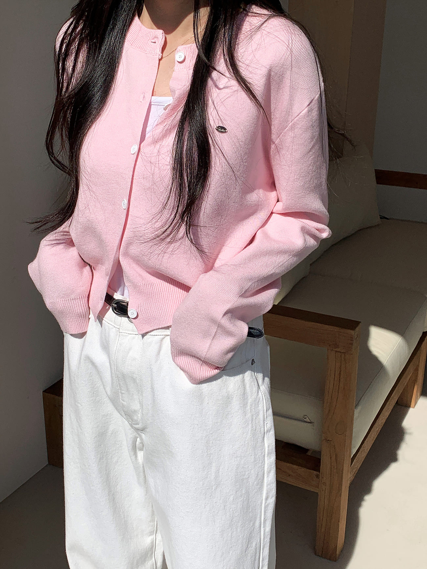 [여름🌴살안타템] 라운드 실버 펜던트 가디건 상세 이미지 59