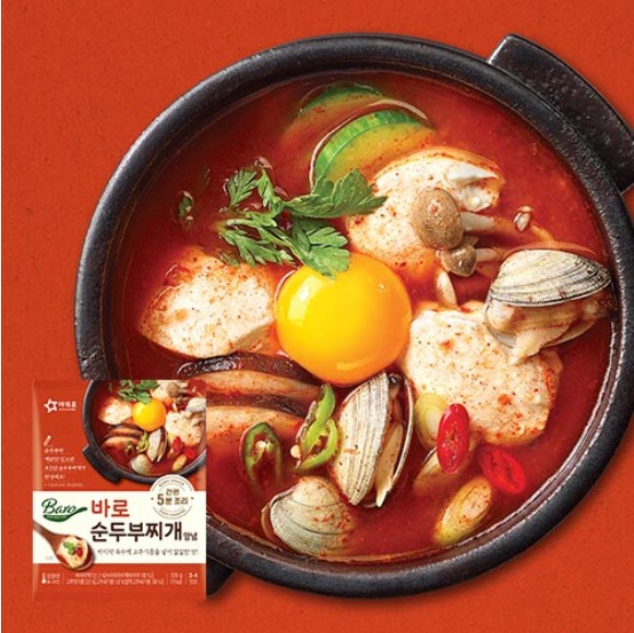 아워홈 바로 순두부찌개양념 120g : 다여기다여기