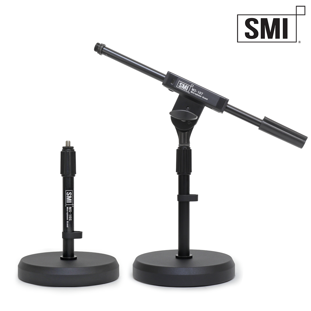 SMI MS-10S 탁상용 일자형 마이크스탠드 콘덴서 마이크 거치대 4kg 중량받침대 - 상세 이미지 2