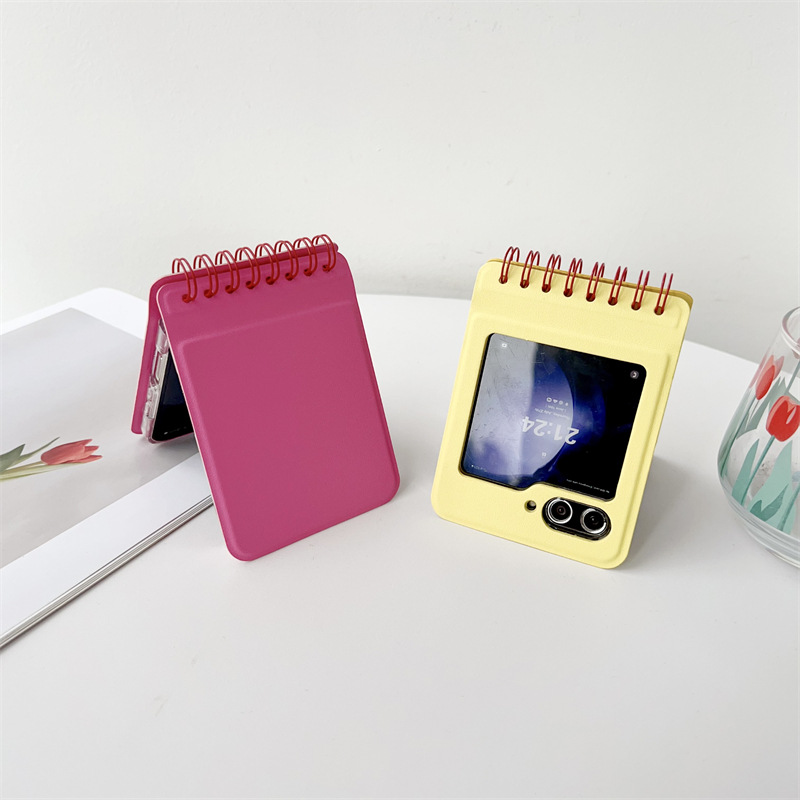 [9색] 노트북 디자인 삼성 Z Flip6 폴더블 케이스 Z Flip3/4/5 호환사용가능 폴더블폰케이스 - 상세 이미지 3