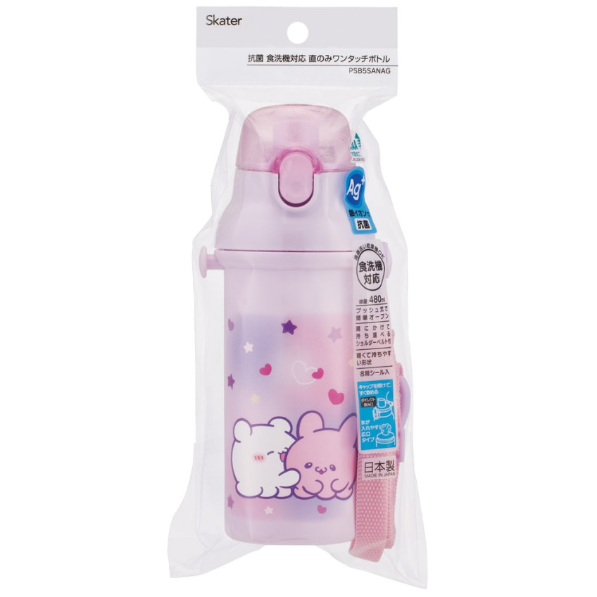[발주상품 2~4 영업일 후 발송예정] 스케이터 라부이즈 캐릭터 원터치 다이렉트 보틀 480ml PSB5SANAG - 주방·식기 - 하카타몰