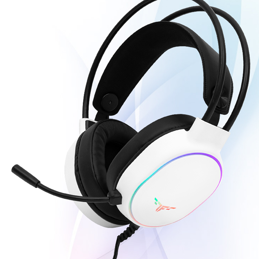 TFG CH240 컬러풀 7.1Ch 초경량 게이밍헤드셋 (노이즈캔슬링) 화이트