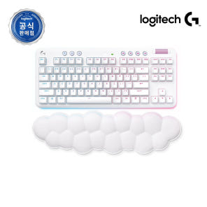 로지텍코리아 공식 G715 오로라 컬렉션 무선 게이밍 키보드 화이트, 갈축