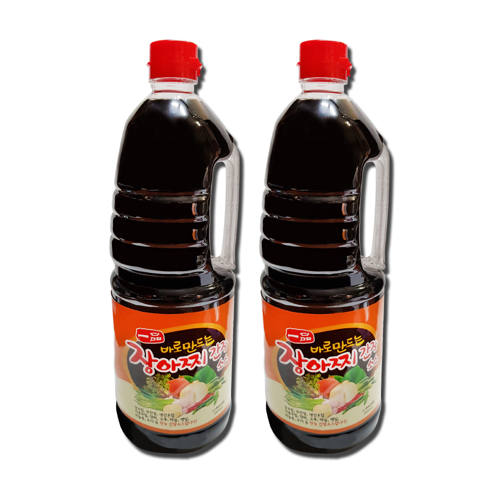 광야 바로만드는 장아찌간장1.8L 2개, 마늘 양파 고추 깻잎 장아찌용 - 상품 이미지