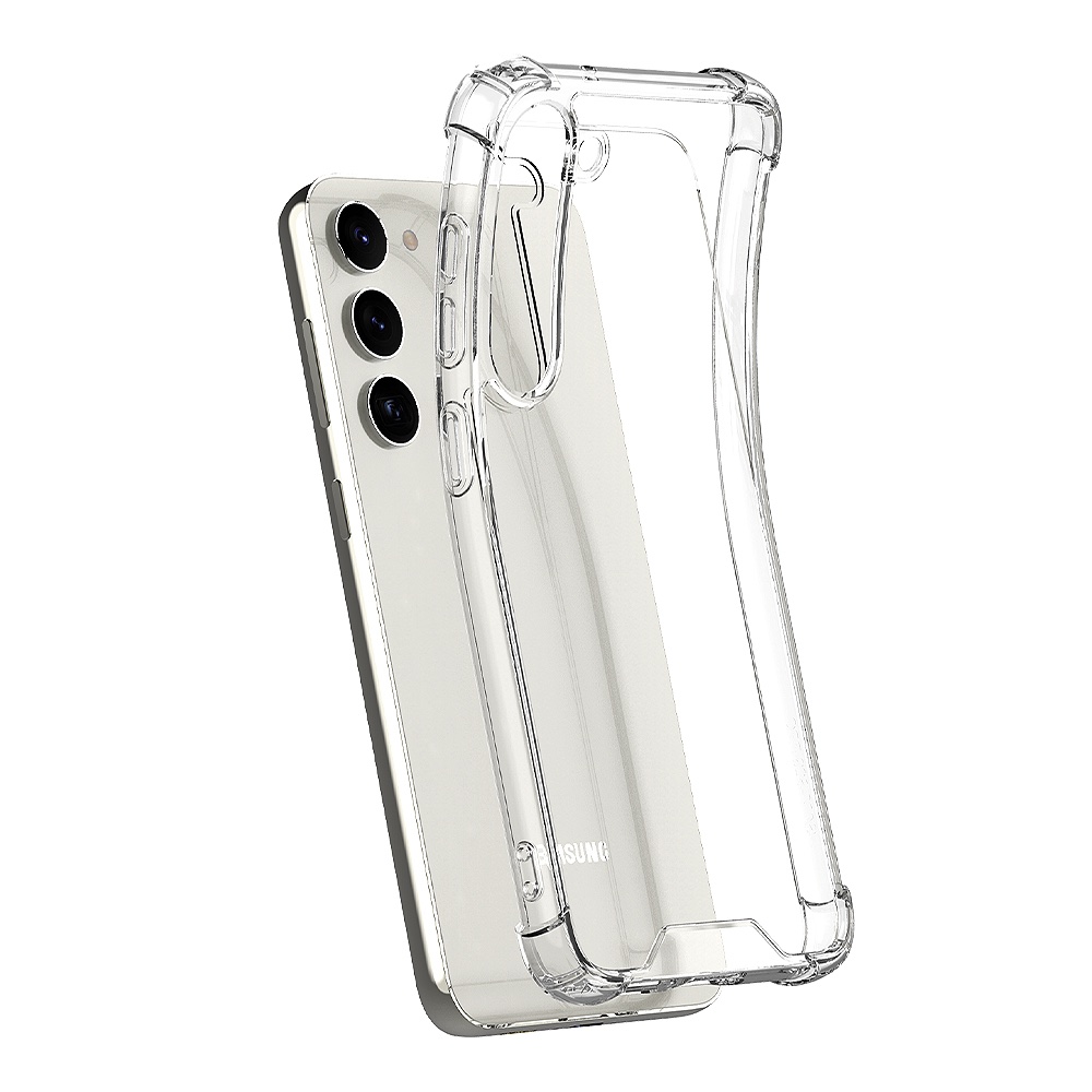 방탄 범퍼 풀커버 젤리 하드 케이스 1+1 투명, 갤럭시 버디3 - 상세 이미지 2