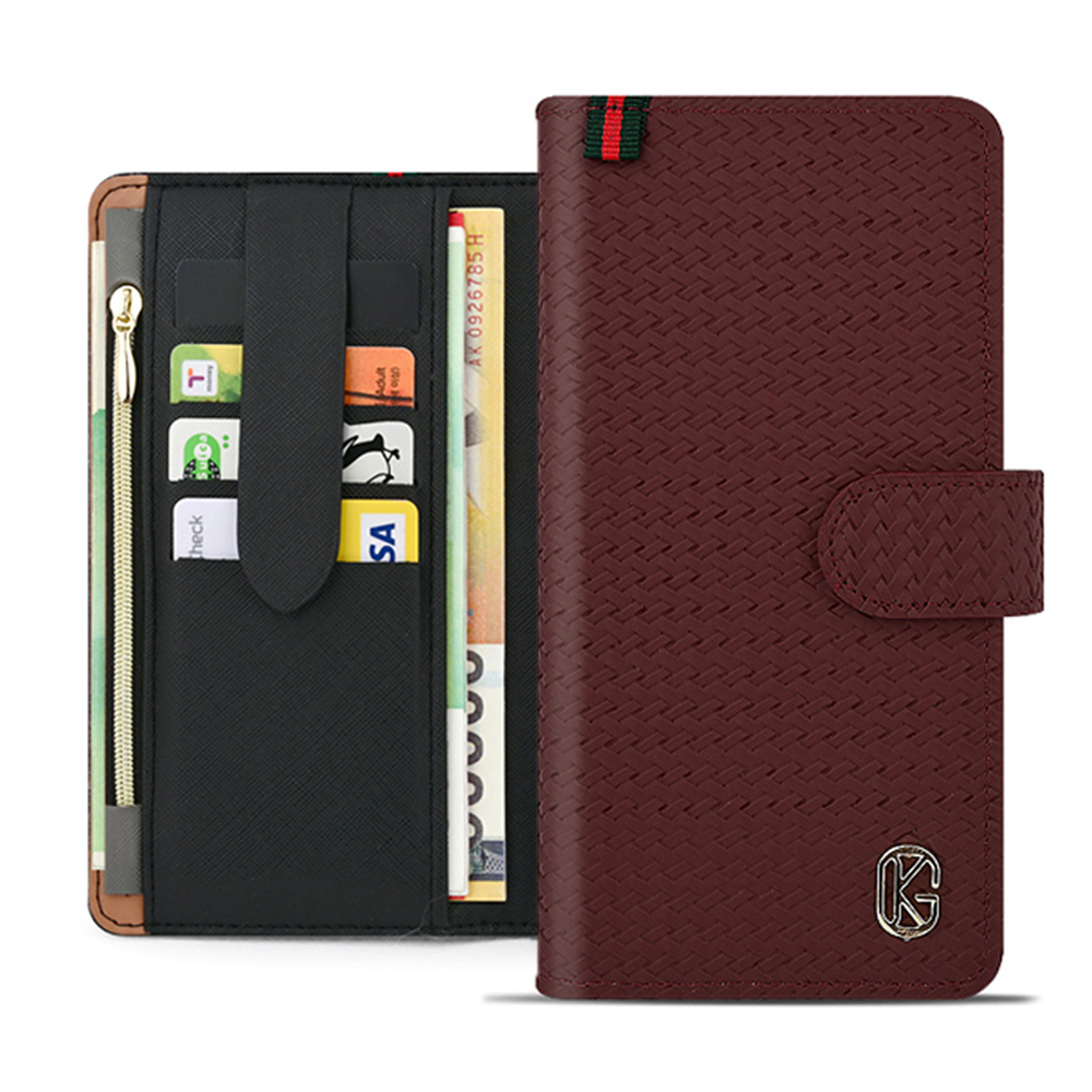 KG 카드분실방지 지갑 케이스 와인, 갤럭시S25 울트라 - 상품 이미지