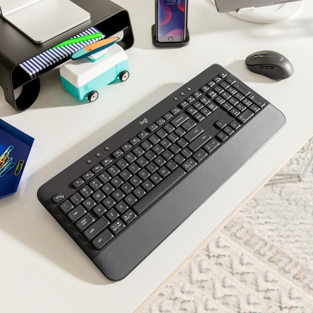 로지텍코리아 공식 Signature K650 무선 키보드 그래파이트, 팬터그래프