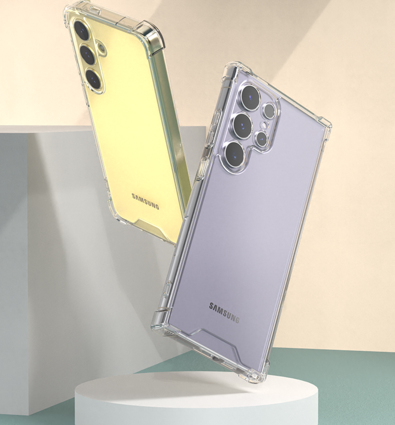 방탄 범퍼 풀커버 젤리 하드 케이스 1+1 투명, 갤럭시 버디3 - 상세 이미지 5