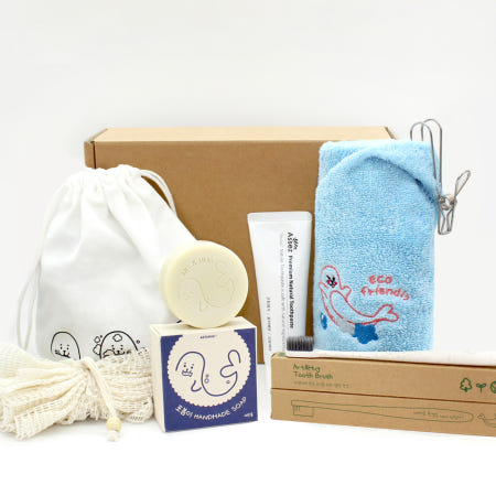 EVENT 아트앤허그 에코실 코튼 타올 포봄이 욕실용품 7종 세트 명절 집들이 선물