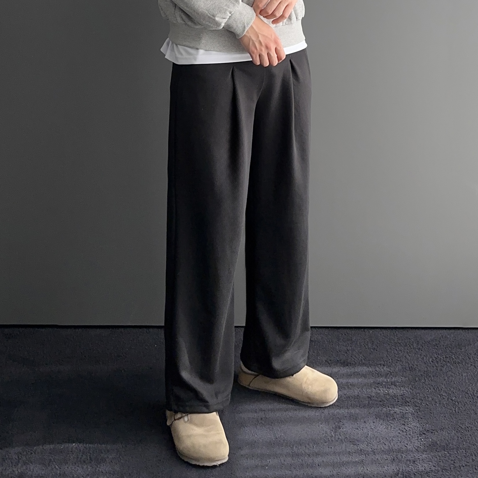 스웻팬츠 남자와이드트레이닝팬츠 허벅돼바지 - 상세 이미지 5