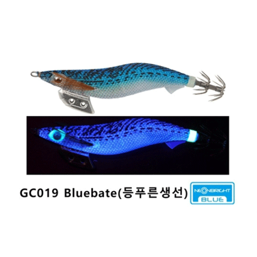 바다루어 야마시타 에기 왕K 글로벌컬러 네온브라이트 팁런 수평 에깅 슷테 루어 GC019, 2.5호 - 메인 이미지