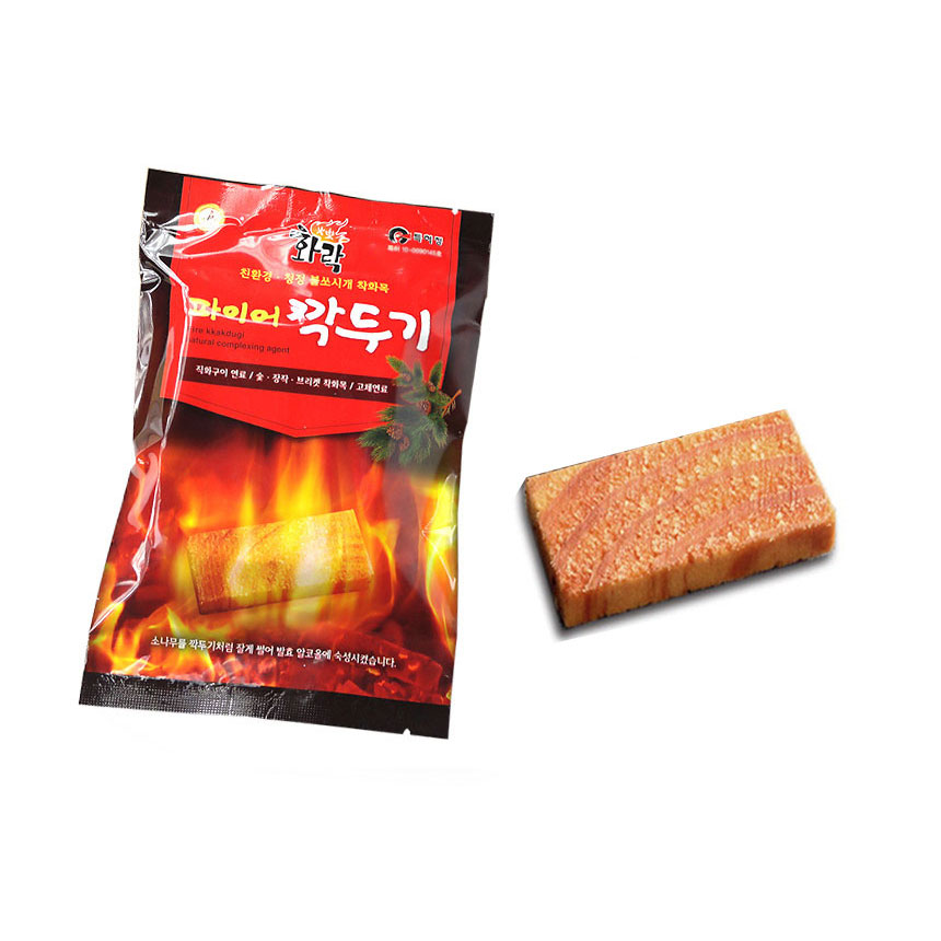 화락 파이어깍두기 1개입 천연 착화제 27g, 10개 - 상세 이미지 4