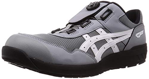 아식스 asics 보아 다이얼 윈잡 발볼 넓은 안전화 작업화 CP209 그레이 - 상품 이미지