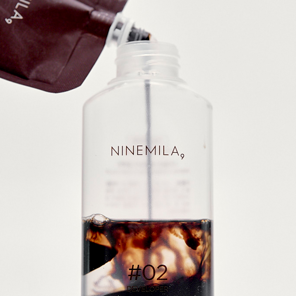 1+1 나인밀라 버블 이지 비건 새치 염색약 100ml (흑갈색, 자연갈색) 셀프 새치커버 톤다운 - 상세 이미지 3
