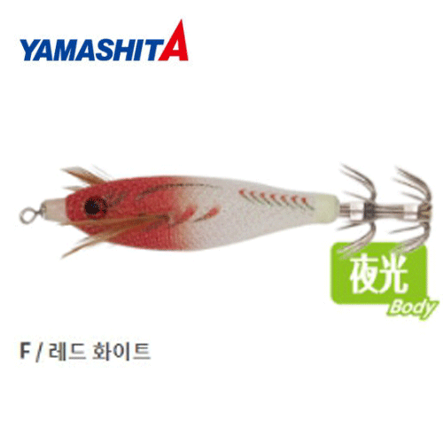 바다루어 야마시타 갑오징어 수평 드롭퍼 에기 슷테 루어 레드화이트, 7cm - 상품 이미지