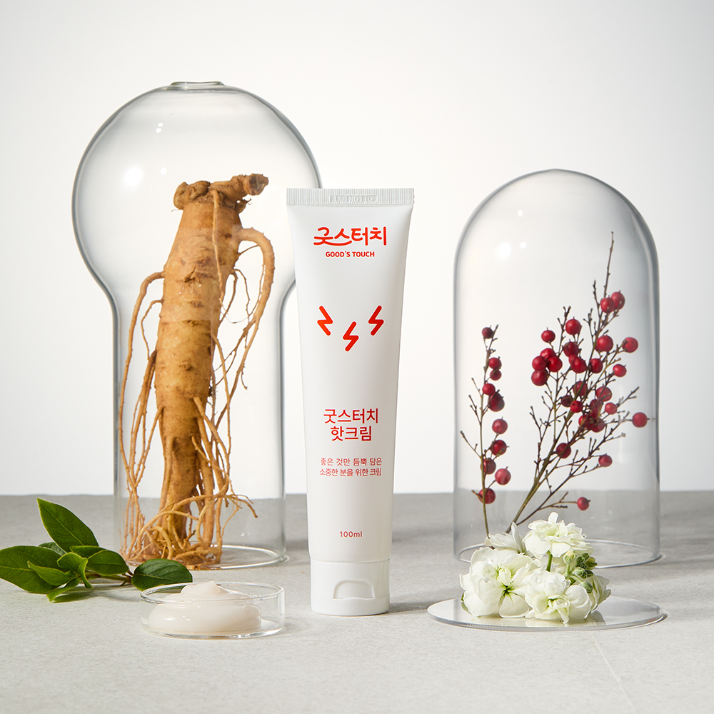 굿스터치 핫 크림 웜업 손가락 손목 팔꿈치 어깨 무릎 마사지 100ml, 4개 - 상세 이미지 2