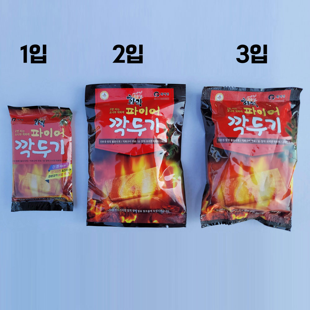 화락 파이어깍두기 1개입 천연 착화제 27g, 10개 - 상세 이미지 5