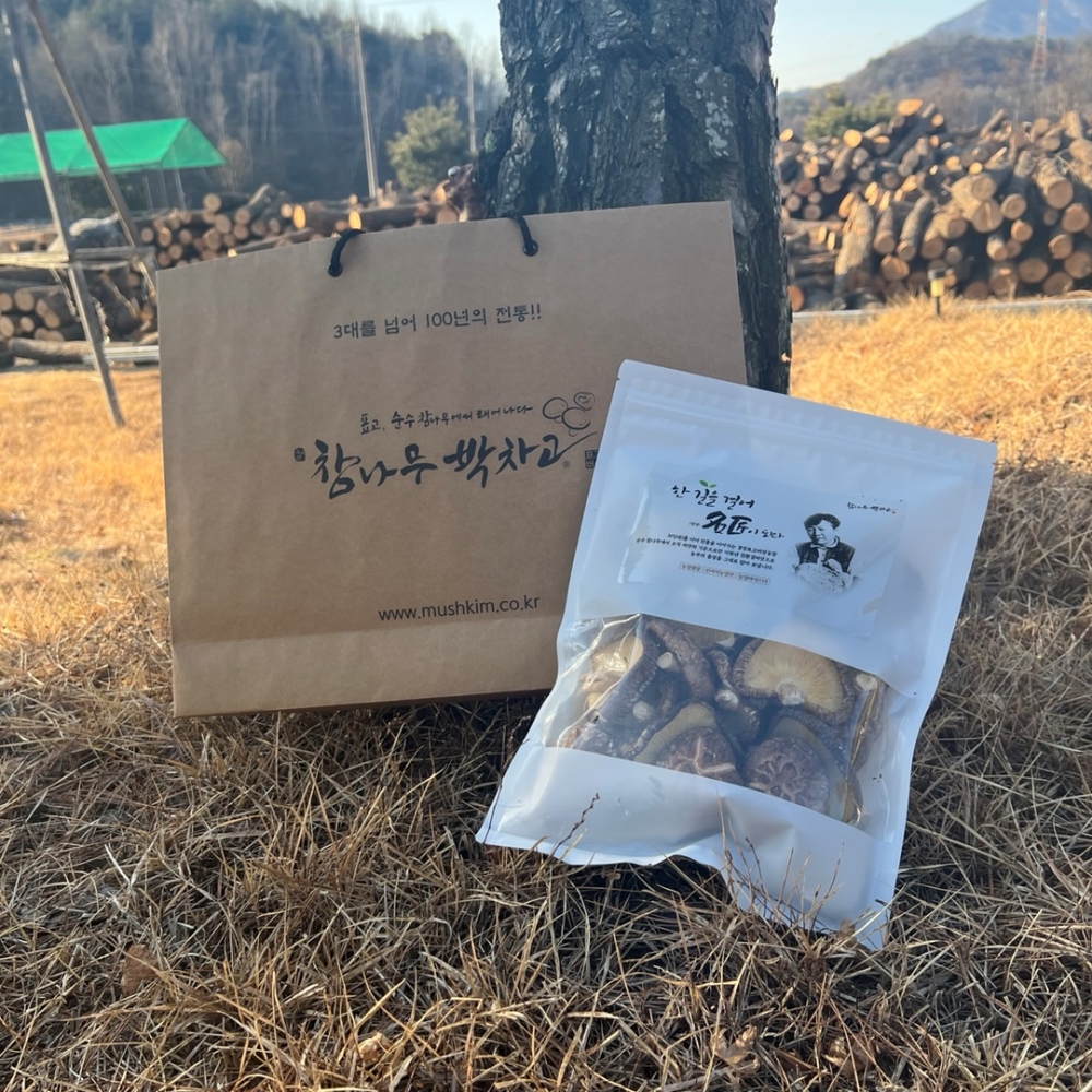 참나무 표고버섯 유기농 슬라이스 건표고버섯 통 건표고버섯(200g) - 상세 이미지 3