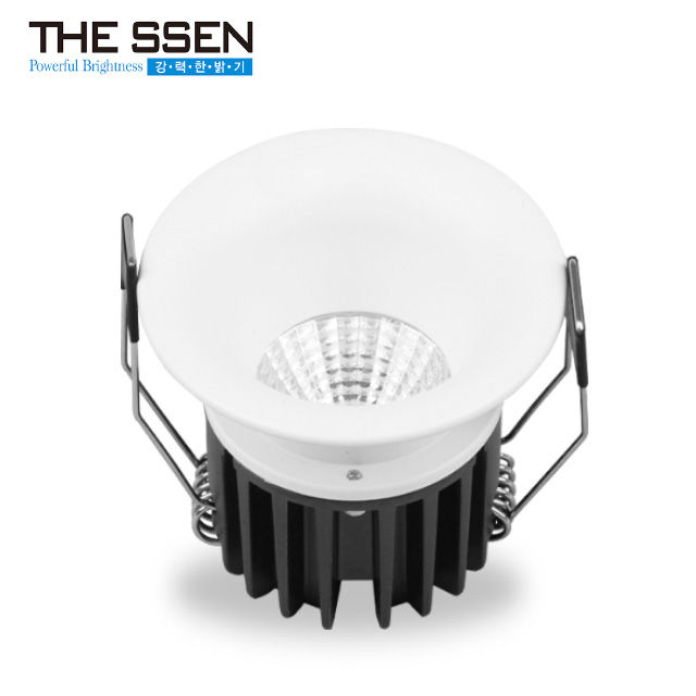더쎈 LED 다운라이트 델링 9cm(4인치) COB 12W 움푹 슬림테 매입등 플리커프리 매립등 - 상품 이미지